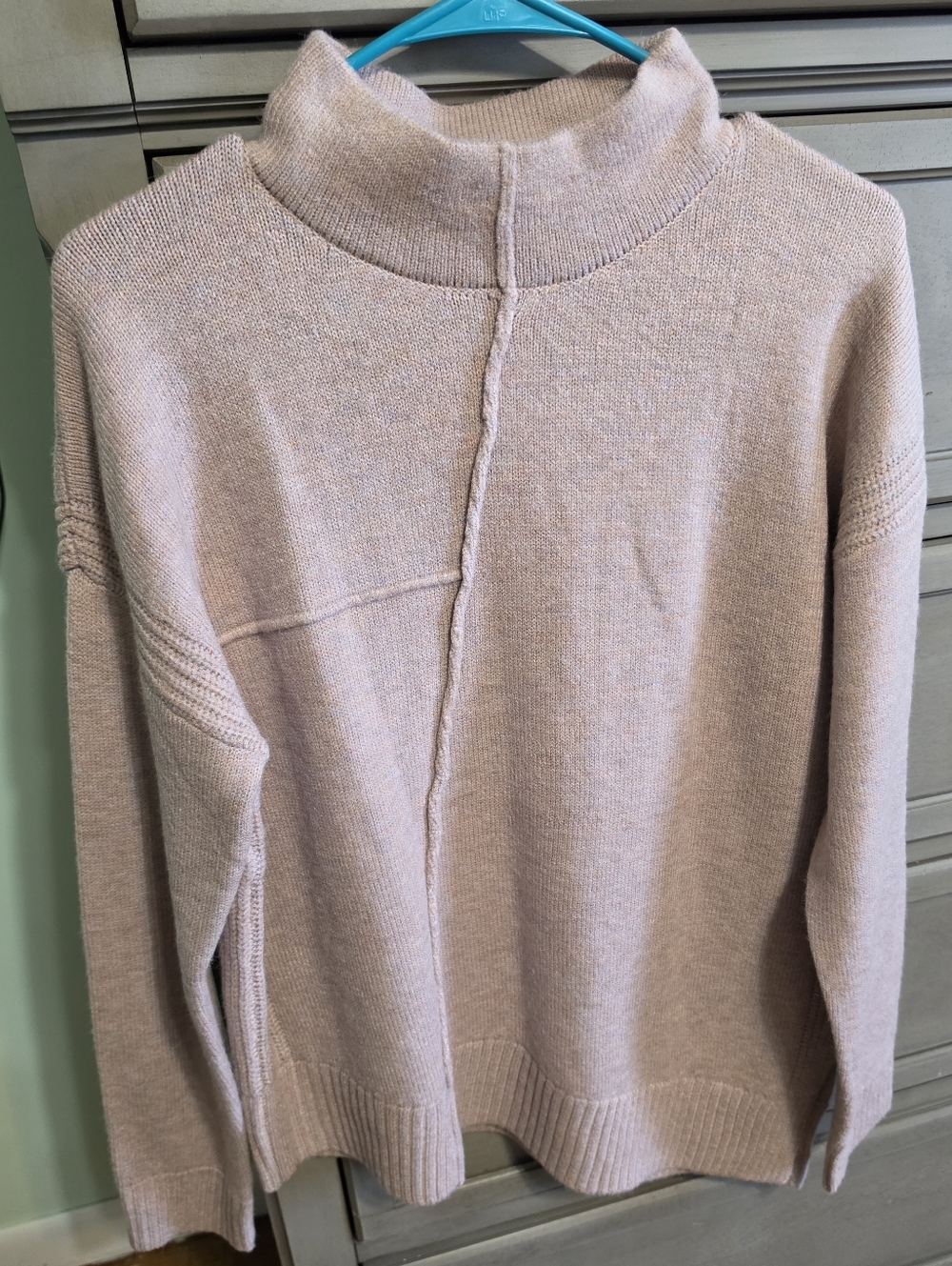 Hem & Thread Dusty Rose Mock Neck Sweater
